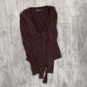 Abercrombie & Fitch Deep Brown Bodysuit